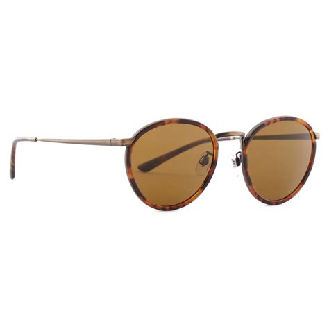 Giorgio Armani Round Sunglasses Brown Sunglasses Giorgio Armani