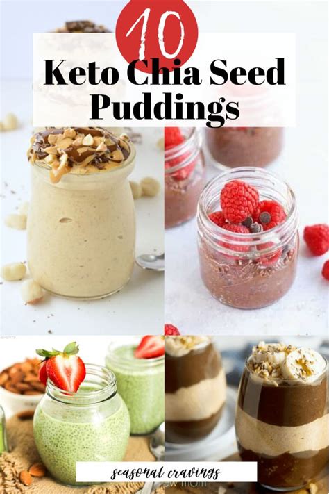 10 Keto Chia Seed Puddings Seasonal Cravings Keto Chia Pudding Chia Seed Pudding Food