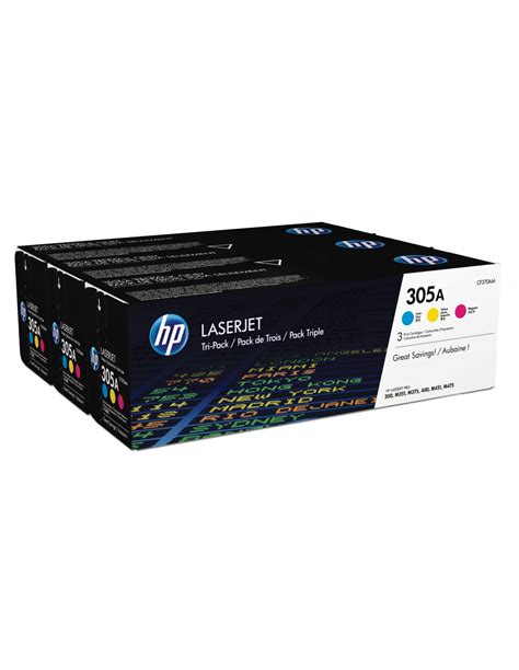 Original HP 305A 2 6k Tri Pack Toner Cartridge CMY CE411A CE412A