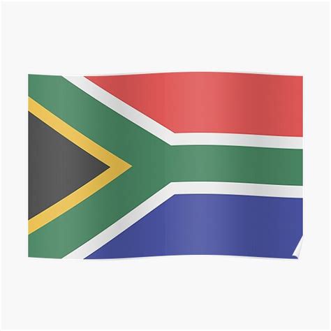 Vlag Van Suid Afrika Poster By Impactees Redbubble