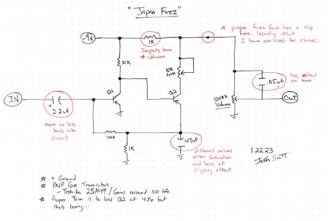 Jhs Japan Fuzz Fuzz Face Stomp Box Schematics