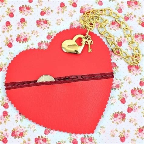 No Sew Heart Coin Purse · How To Make A Bag · Sewing On Cut Out Keep