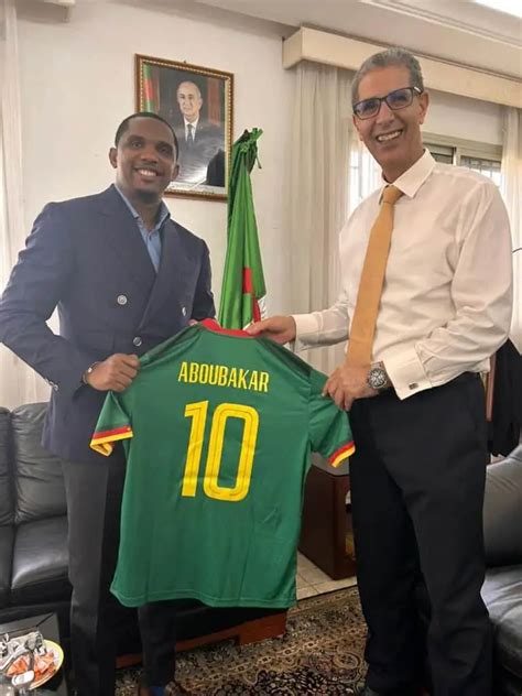 Samuel Eto O Re U Par L Ambassadeur Alg Rien Au Cameroun