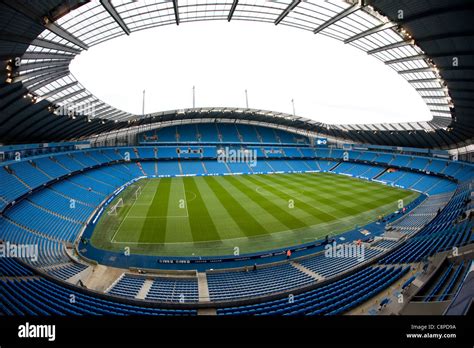 The City of Manchester Stadium, also known as the Etihad Stadium or Eastlands, the home ground ...