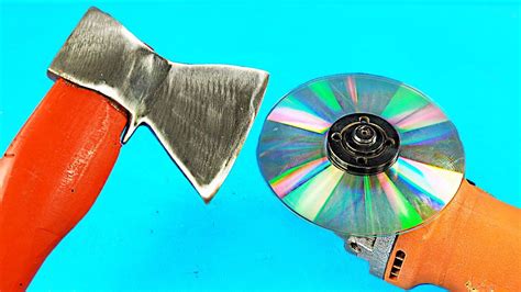 How To Sharpen An AX In 10 Seconds Brilliant Idea With A Compact Disc