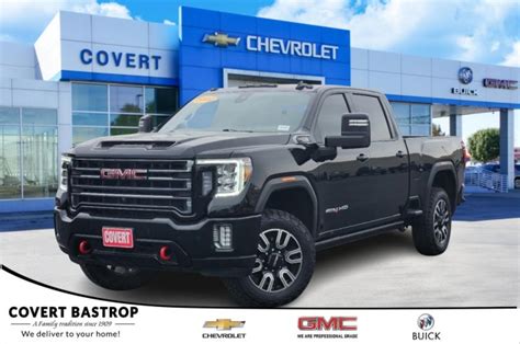 Pre Owned 2022 Gmc Sierra 2500hd At4 Crew Cab Pickup In Hutto 241257a Covert Ford Of Hutto