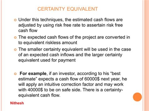 Risk Analysis In Capital Budgeting Ppt