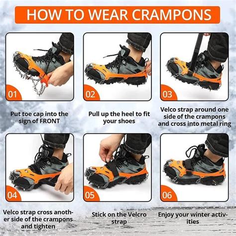 Crampons Pour Chaussures Antid Rapant En Acier Inoxydable Dents