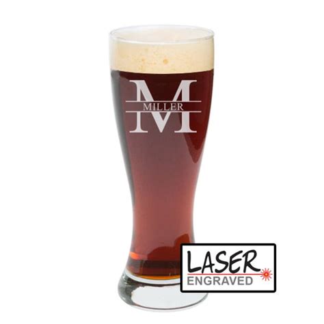 Custom Beer Glass Pilsner Glass Personalized Pilsner Beer Glasses