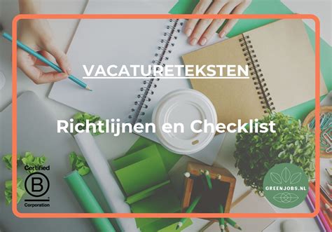 Vacaturetekst Schrijven Richtlijnen En Checklist