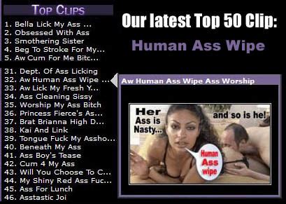 AW Human Ass Wipe Ass Worship Club Stiletto FemDom Clips4sale