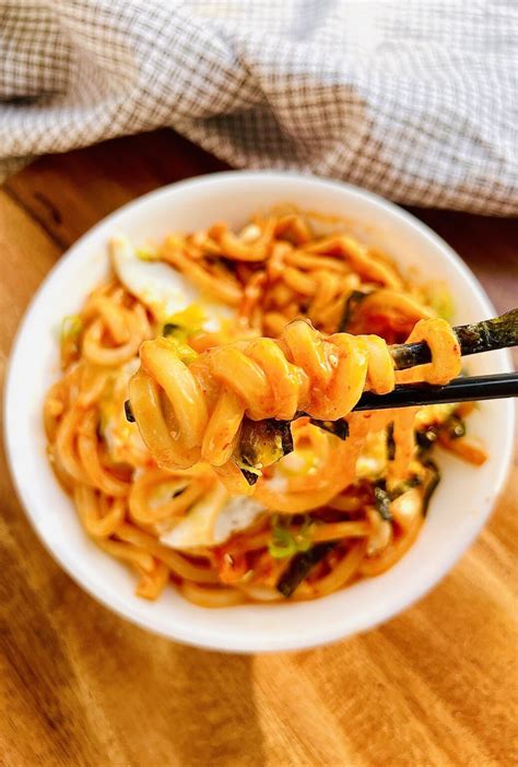 Creamy Kimchi Udon Noodles Costco Kitchen