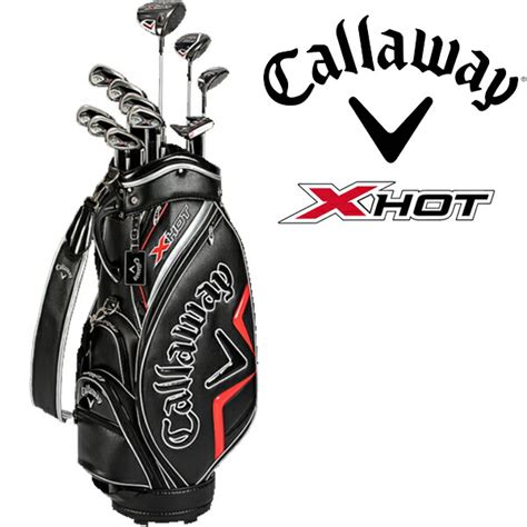 楽天市場キャロウェイ X HOT ゴルフセット クラブ11本組 1 FW5 H5 I6 7 8 9 PW AW SW PT キャディーバッグ付属 21 エックスホット 初心者セット