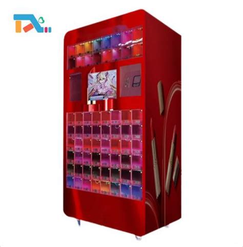 Pink Customized Design Beauty Make Up Lipstick Lashes Vending Machine