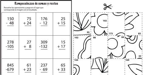 Print Crossword Puzzle Sumas Y Restas Primer Grado Preescolar Hot Sex Sexiz Pix