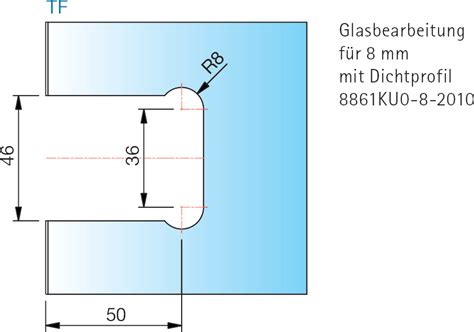 8130 Flamea Glas Wand Beschlag 90 Glastechnik Berlin