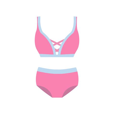Lingerie And Swimsuits Vector Stickers Woman Beach Season Fashion