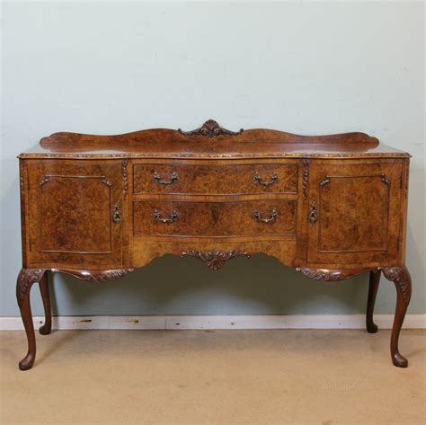 Queen Anne Style Burr Walnut Sideboard Antiques Atlas