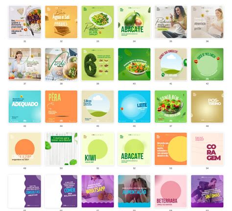 Pack Canva Nutricionista Vol Artes Edit Veis Elo