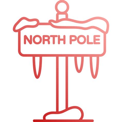 North pole Generic Gradient icon