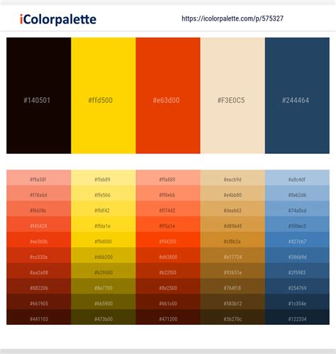 Kilamanjaro Gold Trinidad Albescent White Cello Color Scheme