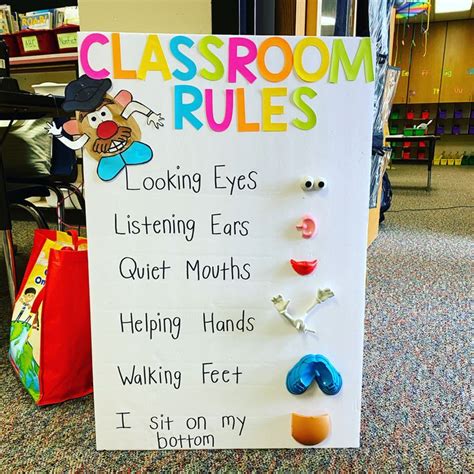 Elementary Classroom Rules Prek Classroom Preschool