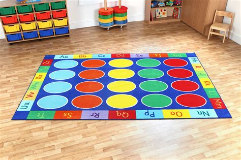 Rainbow Abc Rectangular Carpet L3000 X W2000mm Furniture For Schools