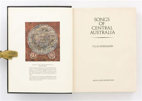 Songs Of Central Australia T G H Strehlow First Edition