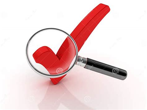 Check Mark With Magnifying Glass Stock Illustration Illustration Of Correct Magnifier 152658686