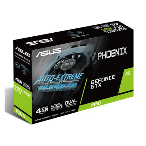 Asus Nvidia Gtx 1650 Phoenix Fan Oc Edition 4gb Gddr5 Ninja For Computers