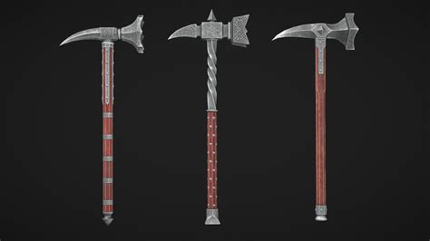 Medieval War Hammers 3d Model By Necrorise Necrorise 032bbe5