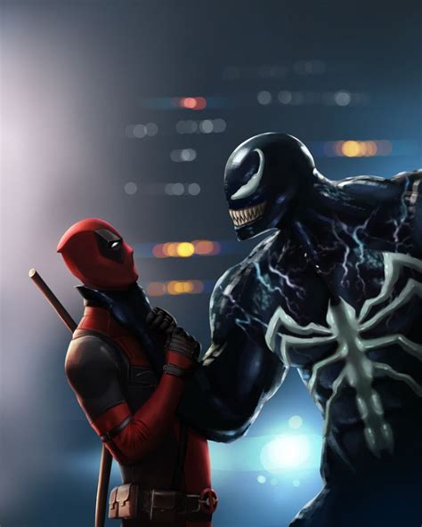 Deadpool Vs Venom Suvam D Fellow Deadpool Ghost Rider Marvel