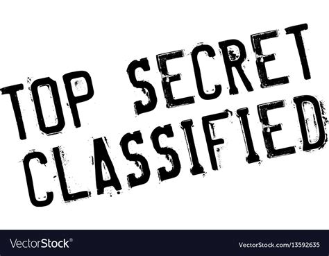 Top secret classified rubber stamp Royalty Free Vector Image