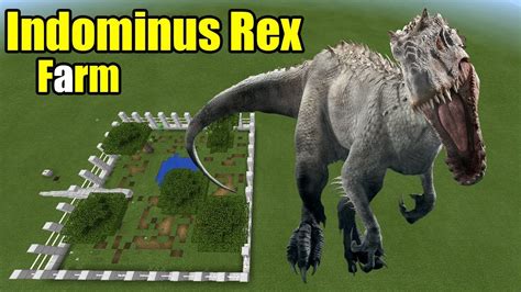 How To Make An Indominus Rex Farm Minecraft Pe Youtube