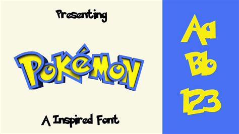 Pokemon Font Download Free Fonts Lab