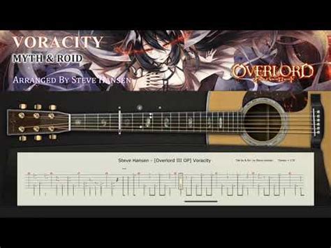 Voracity Overlord Fingerstyle Cover With Guitar Tab Arr By Steve