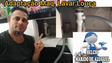 Como Adaptar Pia E Lava Lou A Na Mesma Sa Da De Esgoto Youtube