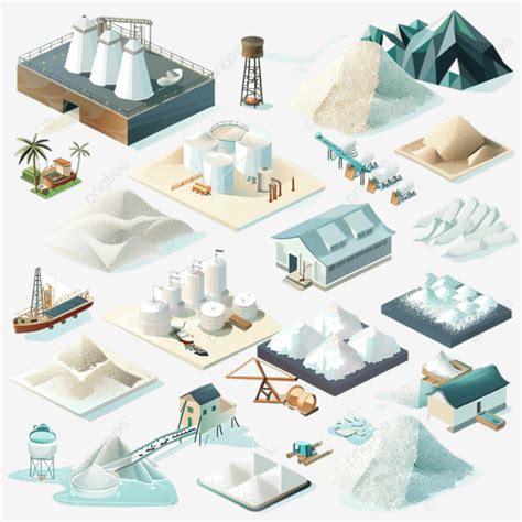 Salt Production Infographics Salt Production Industry Png