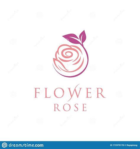 Illustration about Rose beautiful Logo design inspiration. Rose Logo ...