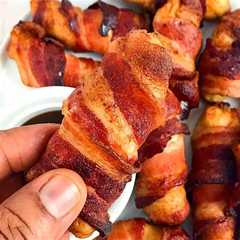 Air Fryer Bacon Wrapped Chicken Tenders Air Fryer Yum