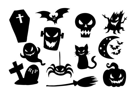 Halloween Icons Vector 161415 Vector Art at Vecteezy