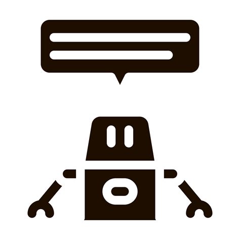 Artificial Intelligence Chat Bot Vector Sign Icon 19471539 Vector Art At Vecteezy