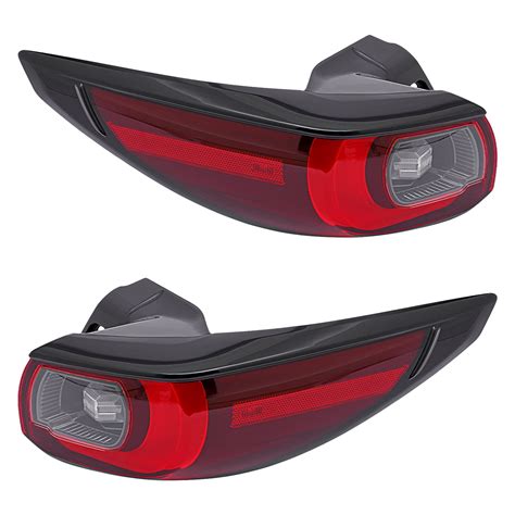 Pair LED Outer Tail Lights For Mazda CX5 CX 5 2022 2023 Rear Lamps W