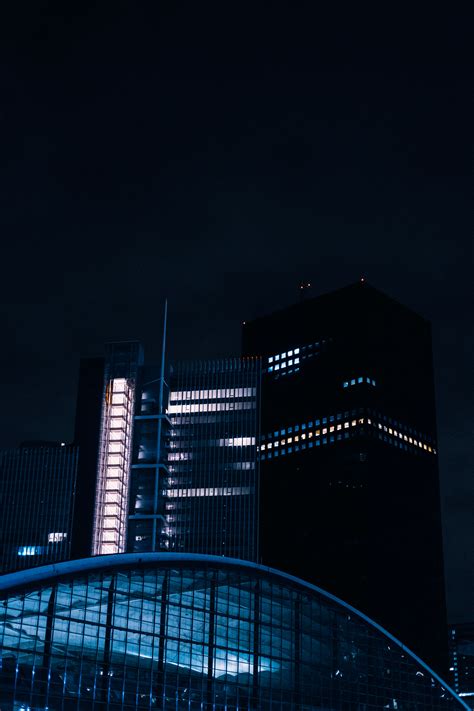 Skyscrapers at Night · Free Stock Photo