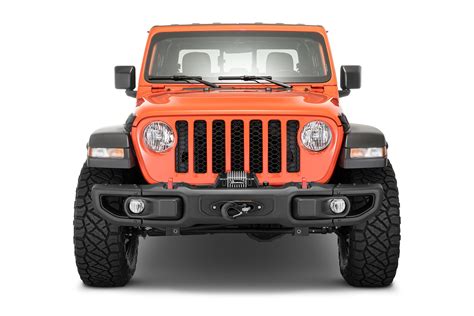 Carnivore Winch Mount Plate For 18 24 Jeep Wrangler Jl And Gladiator Jt With Factory Steel Bumper