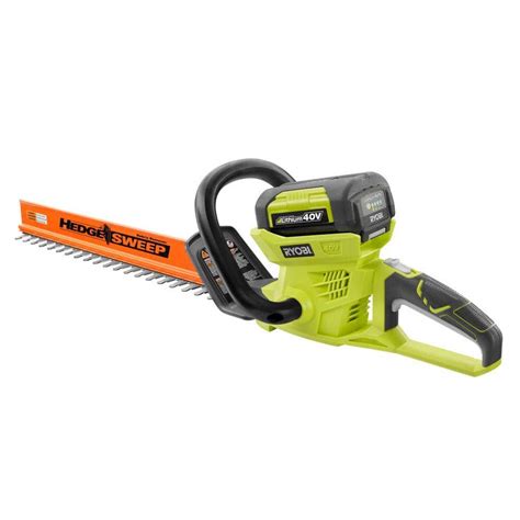 Ryobi 24 In 40 Volt Lithium Ion Cordless Hedge Trimmer Ry40610a The