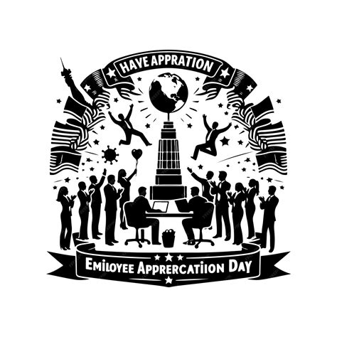 Premium Vector Employee Appreciation Day Silhouette Vector