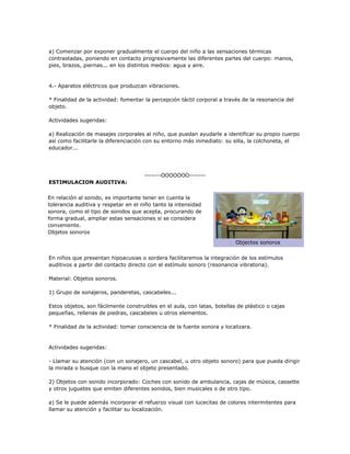 Material Para La Estimulaci N Sensorial Pdf