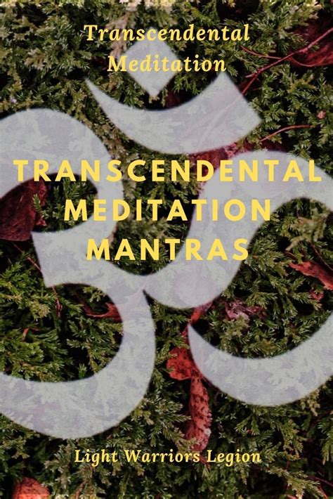 Transcendental meditation mantras | Transcendental meditation mantra ...