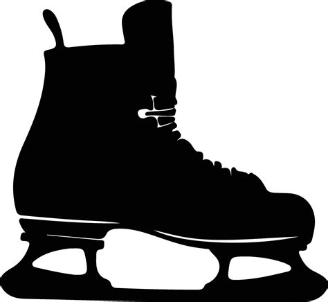 ice skates black silhouette 38104107 Vector Art at Vecteezy